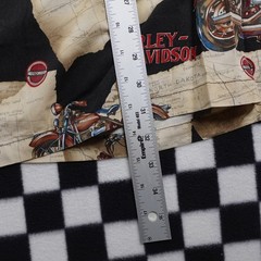 Vintage Harley Davison biker Hawaiian style all over print button up Shirt 3XL