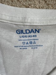 Gildan V-Necks Undershirt Mens Size Large White Cotton Tag Free 6 Pack T Shirts