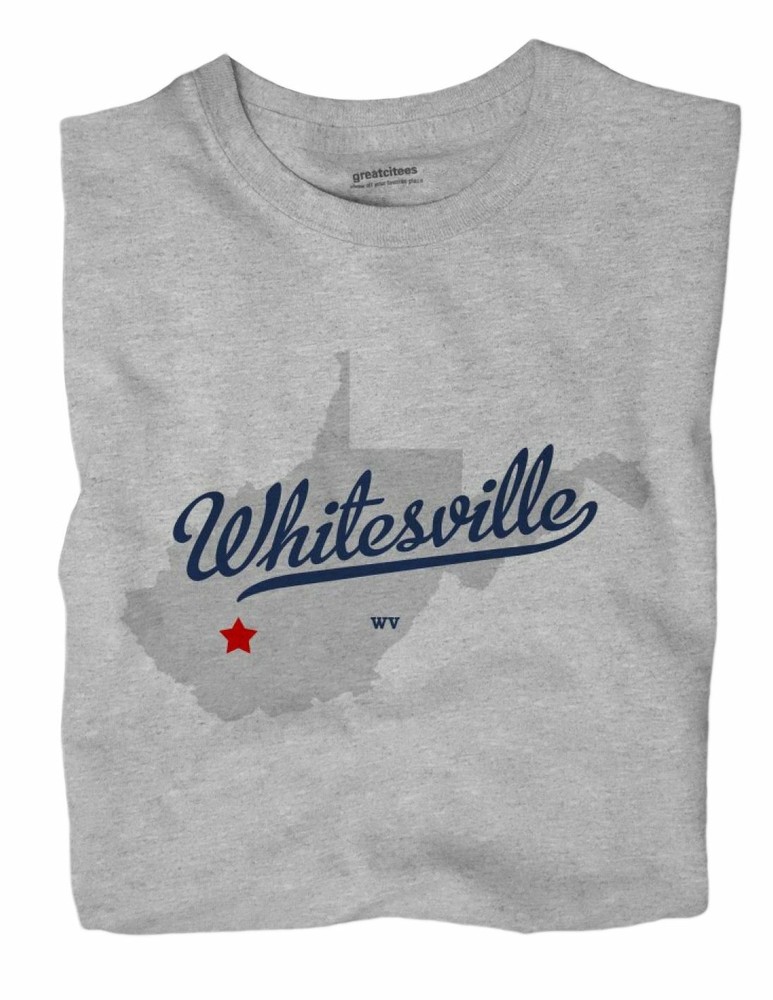 Whitesville West Virginia WV T-Shirt MAP