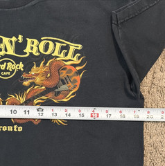 Hard Rock Cafe Toronto Rock N Roll Dragon Guitar T Shirt Black Mens Size Medium