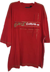 Men Big men 4x Tee shirt short sleeve urban with applique and prints NWT