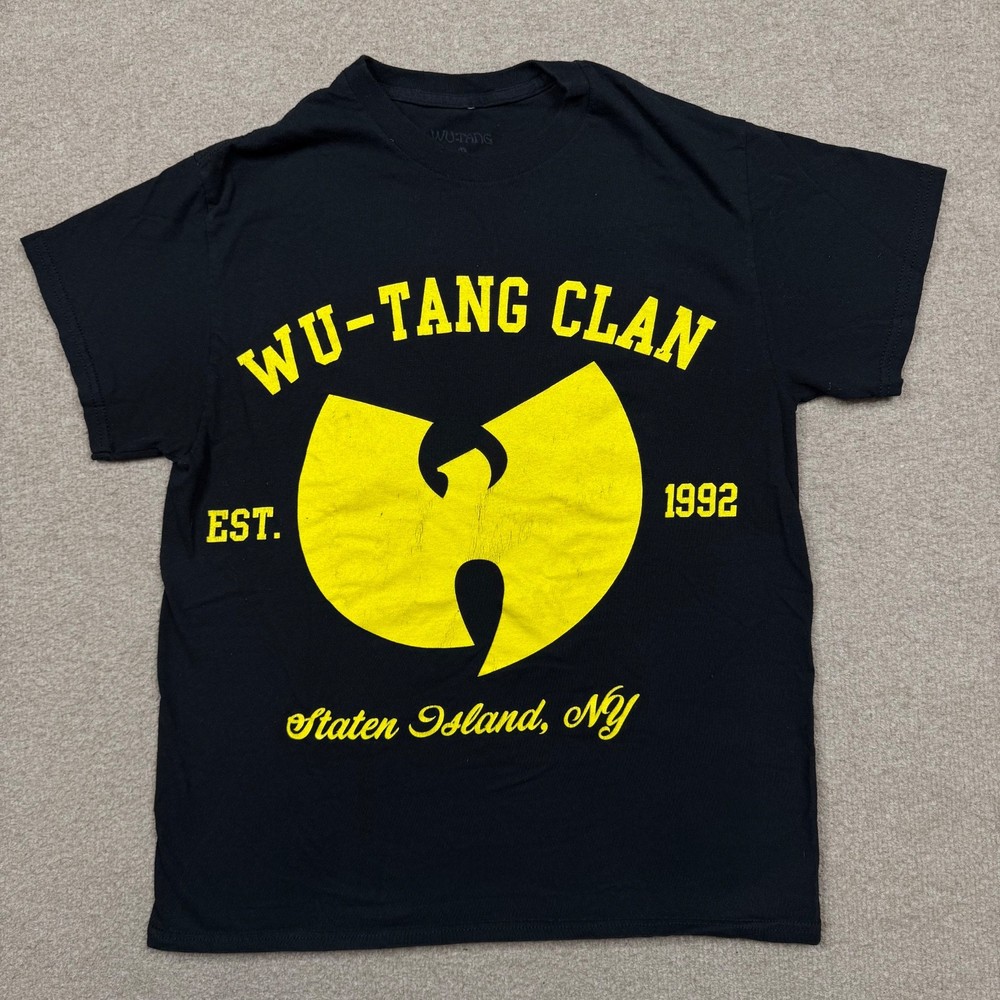 Wu-tang Clan Shirt Men’s Size M Black Short Sleeve Crewneck Graphic Rap Tee