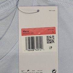Nike Shirt Mens Large Blue Football Grey White Just Do It Cotton New Tee 55