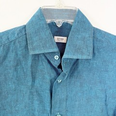 Scott Henry Teal Heather Button Up Shirt Size M Business Casual Preppy Collared