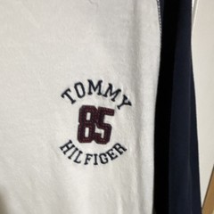 Tommy Hilfiger Men’s Raglan Henley T-Shirt White/Black Logo Short Sleeve XXL