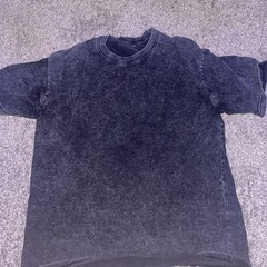 Men’s Short Sleeve BaggyCrew Neck Tee, Heather Grey, Moisture Wicking, S (34-36)