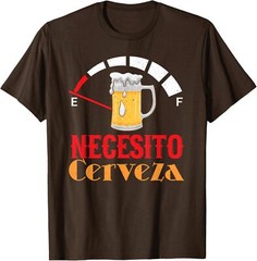 Necesito Cerveza Mexican Beer Funny Cool Drink Beer T-Shirt