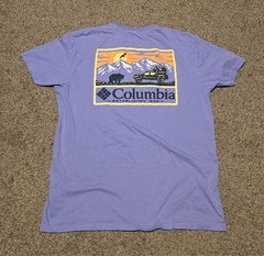 Columbia Sportswear Purple Cotton Men’s Large T Shirt