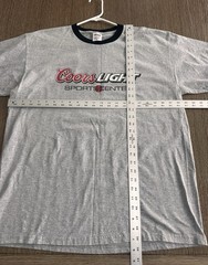 Vintage Sports Center X Coors Light Beer March Madness Ringer Tee Shirt XL USA