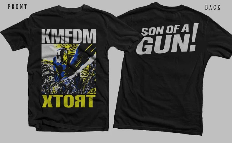 New Dtg/Dtf printed T-shirt – KMFDM- Xtort – size- S,M,L,XL,2-3-4-5XL