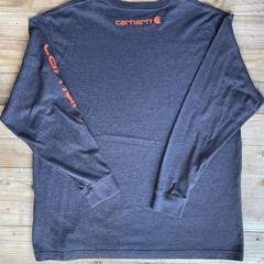 Carhartt K231 Original Fit Long Sleeve Logo Sleeve Shirt XL Regular Gray