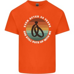 35 Year Wedding Anniversary 35th Marriage Mens Light Cotton T-Shirt