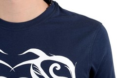 Roberto Cavalli Men’s Blue Graphic Crewneck T-Shirt US 2XL IT 56