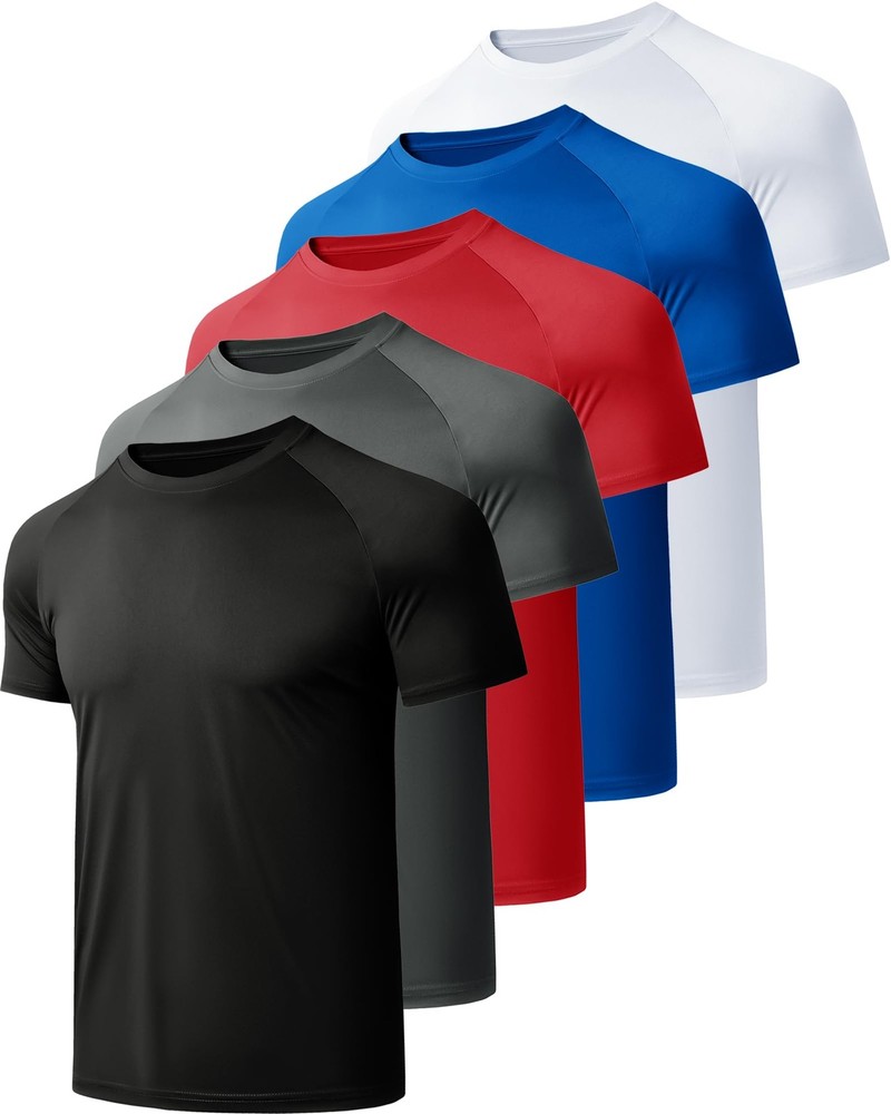CE’ CERDR Mens Workout Shirts Quick Dry Performance Short Sleeve Athletic Shirt