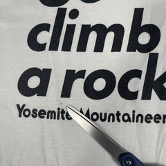 VTG Yosemite Mountaineering School Go Climb A Rock T-Shirt Mens XL White 90s