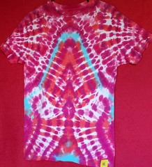 HANES SIZE MEDIUM 100% Cotton Tye Dyed Shirt Pre-washed WON’T FADE VERY SOFT