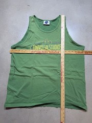 Vintage 90s Universal Studios Hollywood Graphic Tank Top Green Made in USA XL