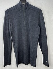 SmartWool Classic Thermal Merino 1/4 Base Layer Top NWT Men’s Charcoal Htr Small
