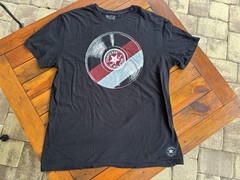 Converse XL Chuck Taylor All Star Record Label Tee Shirt, Black, 100% Cotton