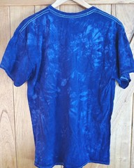 Vintage Desert Wash Tie Dye Native American Wolf T-shirt Sz Large Eagle Wolf