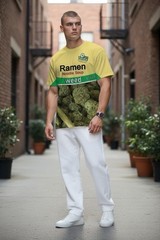 Ramen Noodle Soup Flavor Weed Flavor Marijuana Humor T-Shirt (Size 2XL)