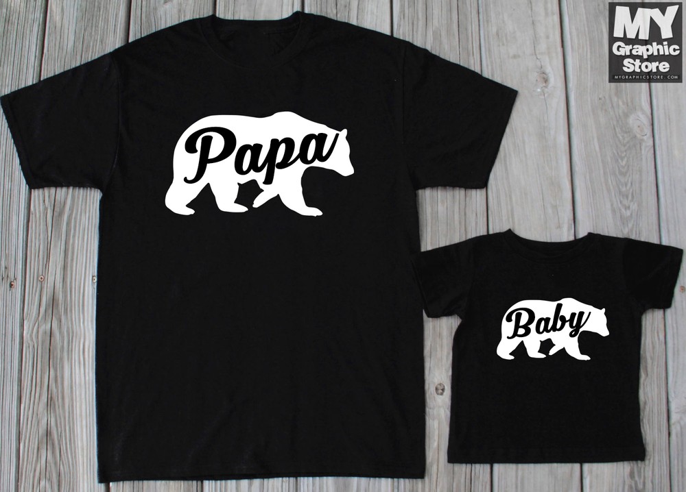 Papa Bear T Shirt Family Matching Tee Cute Christmas Matching t-shirts Gift Tee