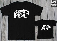 Papa Bear T Shirt Family Matching Tee Cute Christmas Matching t-shirts Gift Tee