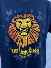 Mens Disney Presents The Lion King The Broadway Musical T-Shirt Sz L Black