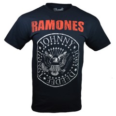 Ramones HEY HO LETS GO Mens T Shirt S M L XL Band Rock and Roll Tee Black NEW