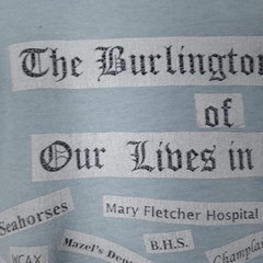 Vintage Burlington Times Shirt Mens Large Vermont Fruit Of The Loom 90s USA