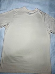 LCKR Men’s Medium Cream Basic T Shirt 100% Cotton Short Sleeve Casual Tee New