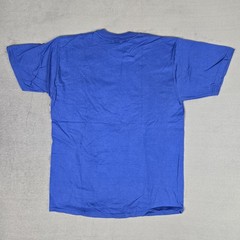 Russell Athletic High Cotton T-Shirt Mens Mediun Blue Solid Pocket USA Made Vtg