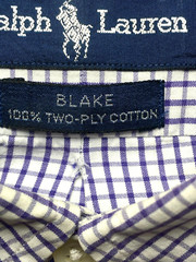 Ralph Lauren Shirt Adult Large Purple Blake Grid Checkered Red Pony Casual Mens