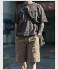 NON STOCK Men’s T-Shirts Short Sleeve Crew Neck Tee Shirt Heavyweight Cotton