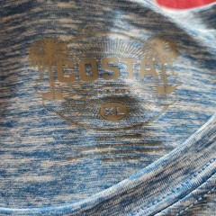 Costa Del Mar Technical Crew Shirt Mens XL Heather Blue Fishing UPF NWT