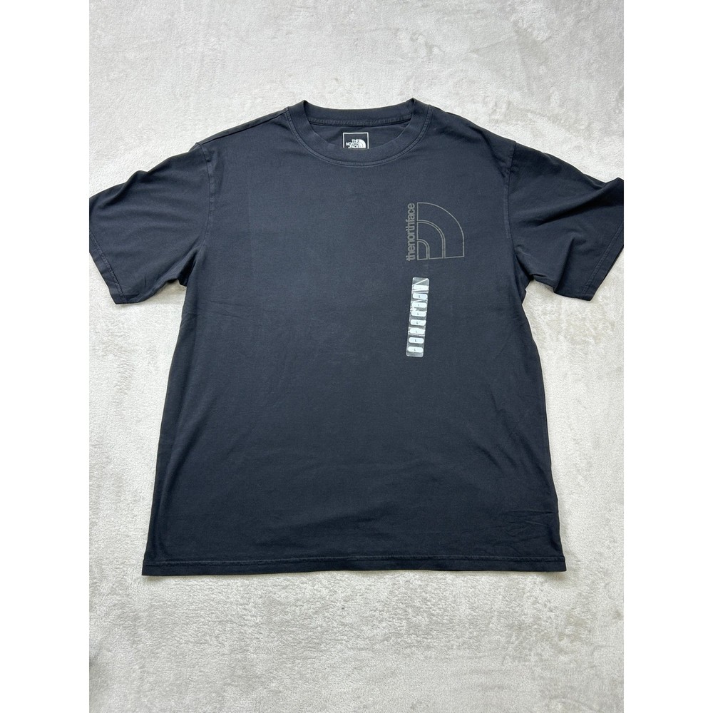 The North Face T-Shirt Mens Large Black Short Sleeve Graphic Logo Crewneck NWT