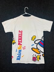 Vintage 1994 Sanrio Ahiru No Pekkle T Shirt Made USA One Size White AOP 90s