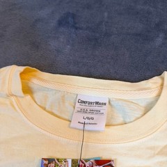 ComfortWash Venice Beach California Graphic Pocket T-Shirt Mens Large Yellow NEW