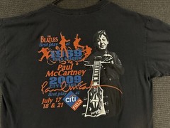 Paul McCartney 2009 Tour Shirt XL Black Distressed Citi Field Shea Beatles
