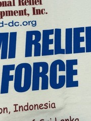 Vintage 2005 IRD Tsunami Relief Task Force Tee Aceh Sri Lanka Fruit Loom L