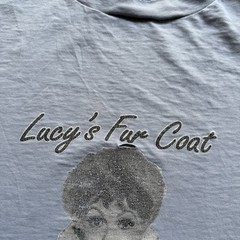 Vintage 90s Lucy’s Fur Coat Punk Alternative Rock Grunge Graphic T Shirt Size XL
