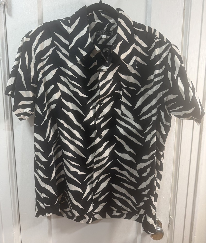 Attractions Japan Zebra 40’s 50’s Loop Collar Wearmasters Sold Out Size 42