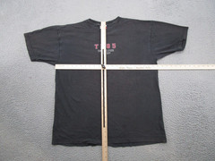 VTG Y2K 90s Tommy Hilfiger Athletic 85 Black T-Shirt Mens Size L Grunge Faded
