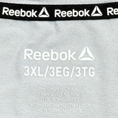 Reebok Men’s Short Sleeve Classic Grey Graphic Logo T-Shirt Size 3XL NWT