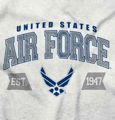Athletic USAF Air Force American Official Long Sleeve Tshirt Tee for Adults