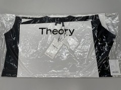 Theory Mens Soris Tee Black Size L Light Bilen Crewneck Short Sleeve