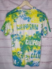 Vintage California All Over Print Size Large Aop Paint Splash Beach Made In USA