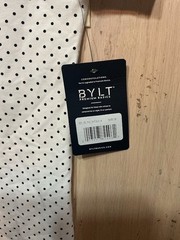 BYLT Premium Basics Drop Cut Short Sleeve Lux White T-Shirt Men’s Medium *NEW*