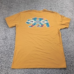 Pendleton Woolen Mills Shirt Adult Large Gold Double Side Short Sleeve Cali Bear