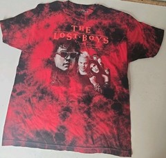 The Lost Boys Mens T-shirt – Movie Poster Cast Tie Dye Adult Sz Large
